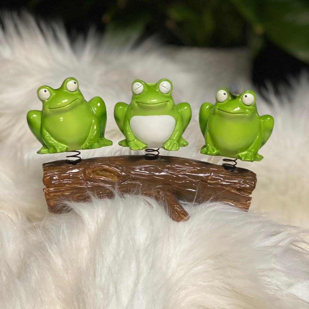 Cute Frogs on a Log